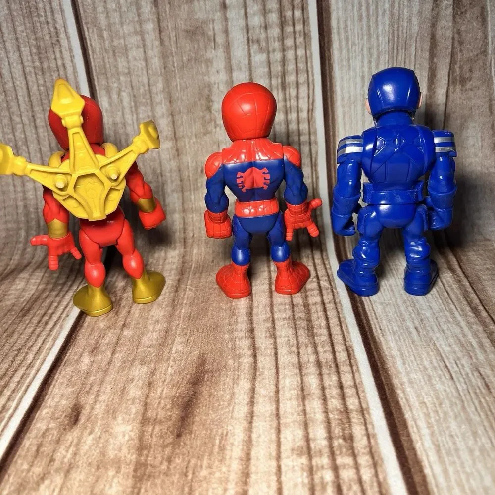 3 Playskool Marvel Super Hero Adventures 5” Action Figures Spider-Man +More!
